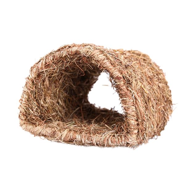 Grass House Tunnel Hutch Woven Hut For Sleeping Home For Animals