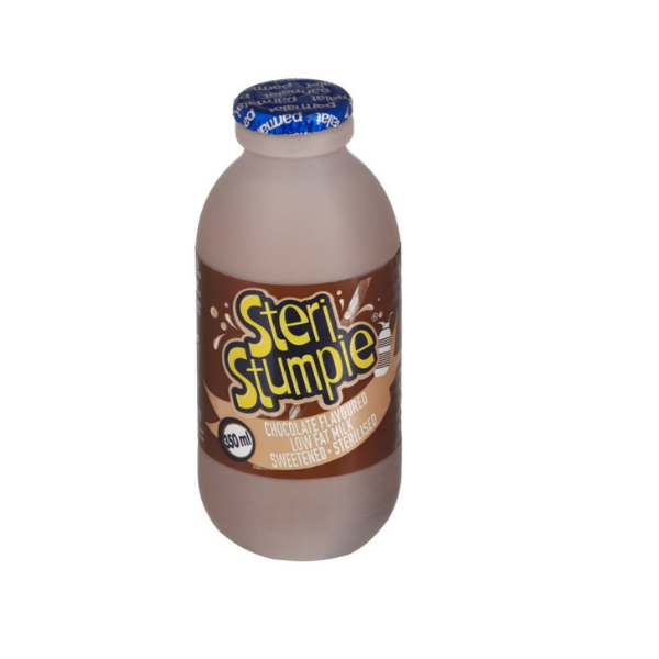 Steri Stumpie Chocolate Flavoured Low Fat Milk 350ml - Pack of 24