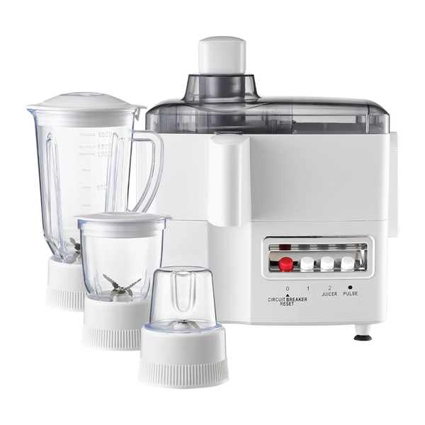 4-in-1 Food Processor - 800W Juicer &amp; Blender, 1.5L Capacity
