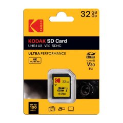 Kodak 32GB SD Card Ultra Performance with UHS-I U3 V30 for 4k Capture