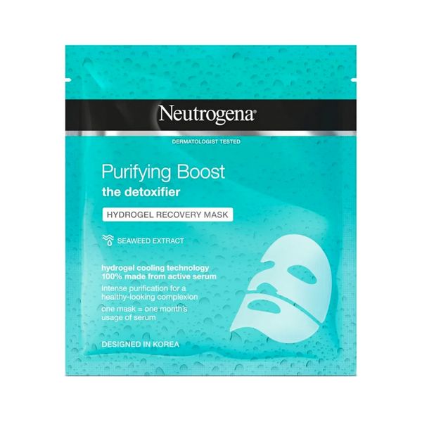 Neutrogena Face Mask Sheet, Purifying Hydrogel Recovery, 30ml