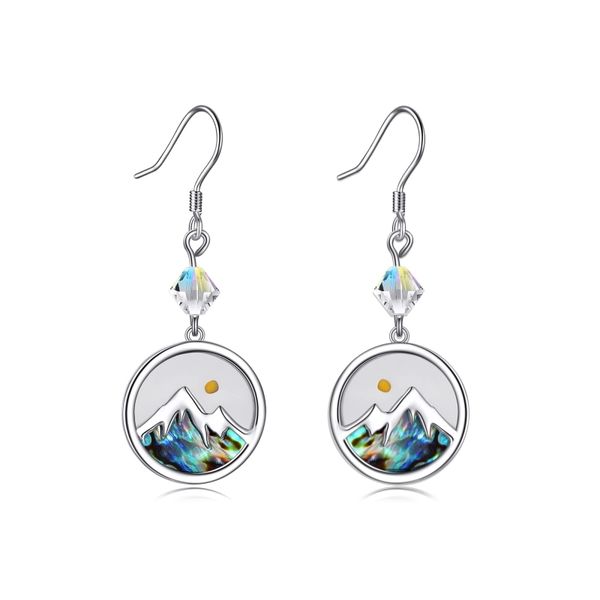 Mustard Seed Earrings, Stainless Steel, Round Dangle Earrings