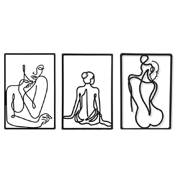 Metal Art Women Line Wall Art