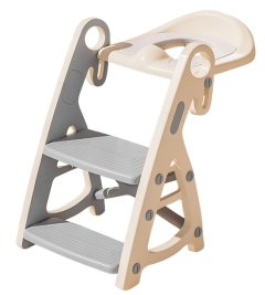 FA PLUS Baby Foldable Toilet Ladder with Seat Training Toilet Seat For Kids