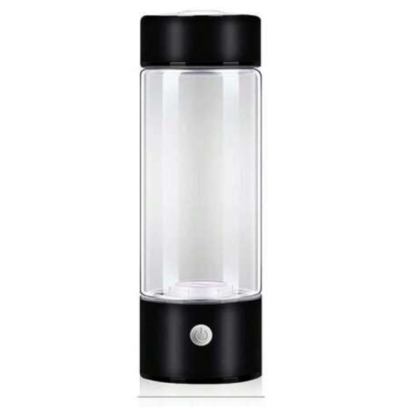 H2 Rechargeable Hydrogen Water Bottle Generator - 420ml/Black