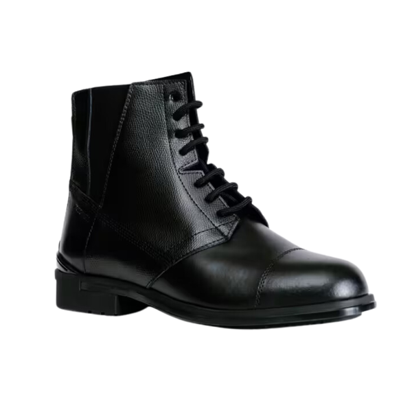 Fouganza Women's Horse Riding Lace-Up Leather Jodhpur Boots 500