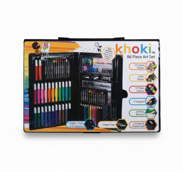 Khoki Art and Craft Set 86 Piece for Creative Projects