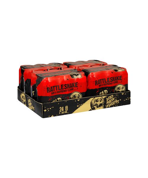 Dead Man's Fingers Rattlesnake Rum &amp; Raspberry Premix 24 × 440ml Cans