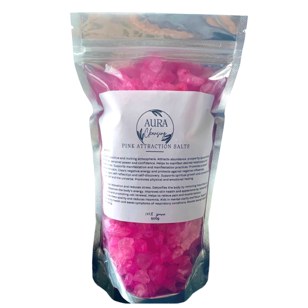 Aura Cleansing - Pink Attraction Bath Salts - 500g