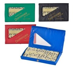 Ivory Double Game Dominoes -Six 5mm - 3 Pack