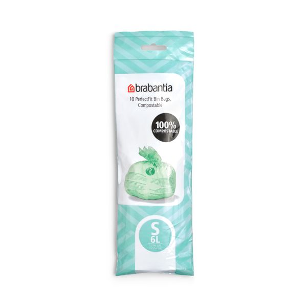 Brabantia - PerfectFit Bin Bags Code S 6L - 1 Roll with 10 Bags