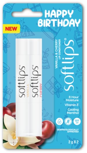 Softlips Happy Birthday Duo 2g X 2