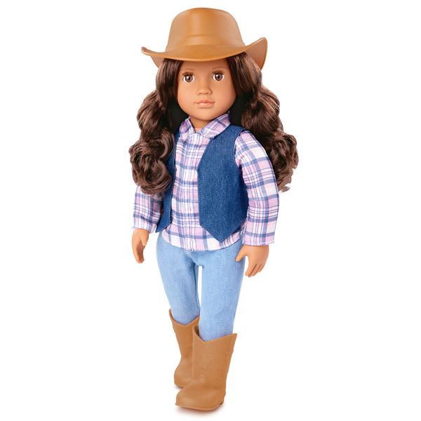 Our Generation 18-Inch Classic Doll Carolyn - Dark Brown Hair Doll