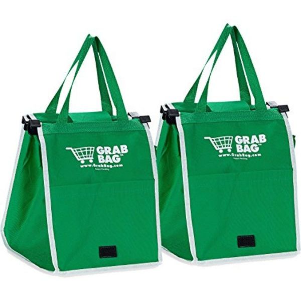 Clip to Cart Shopping Bags - Set of 2