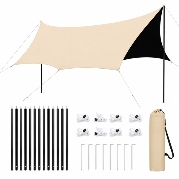 MTG 4.6x5.6M Butterfly Canopy Tent Waterproof Outdoor Sun Shelter