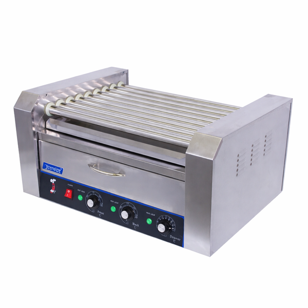 Hot Dog Roller 11 with Warmer R2-11W - Commercial Hot Dog Grill