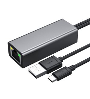 Micro USB To LAN RJ45 Ethernet Adapter For Fire Stick, With USB Power Cable