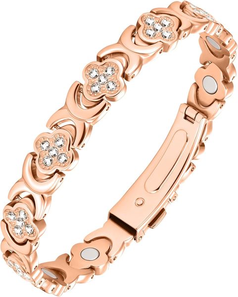 Women's Pure Copper Magnetic Bracelet with 3800 Gauss Effective Magnets
