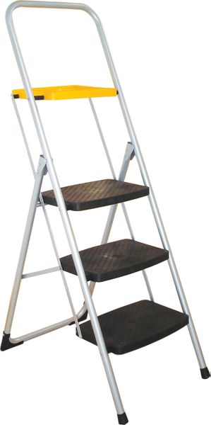 Maxi 3 Step Steel Ladder With Tooltray