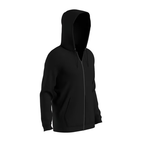 Domyos Men's Fleece Zip-Up Fitness Hoodie - Black