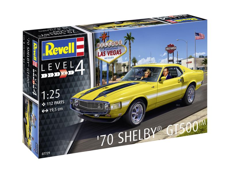 Revell 1/25 1970 Shelby Mustang GT500 Car Plastic Model Kit