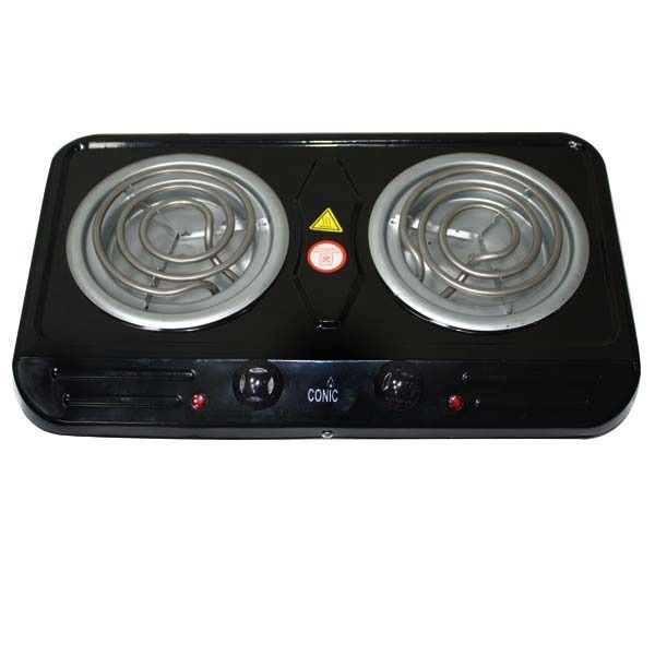 Black Electric Coil Hotplate Ad-s202