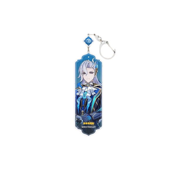 Wriothesely Character Keyring and Bag Ring - Cute Cartoon Keychain
