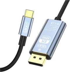 UKAY 8K Type-C to DisplayPort (DP) Cable - 2m