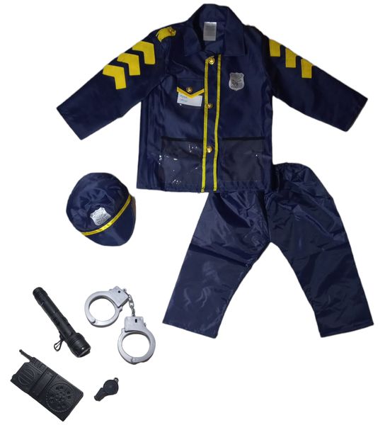 Kids Police Dress Up Costume Set with Accessories