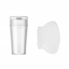 iMbali Clear Round Silicone Nail Art Stamper &amp; Scraper