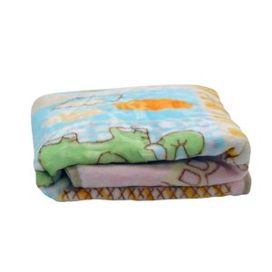 Rainbow Embossed Baby Blanket 100 x 140cm - Multicolour