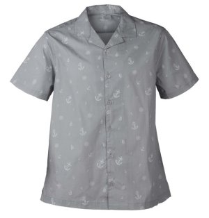Watamu Grey Anchor Breeze Short Sleeve Shirt