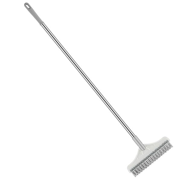 2 in 1 Floor Brush Scrubber with Long Handle 180 Rotating Tile Brush