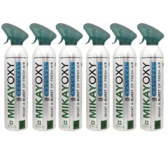 MikayOxy 95% Portable On The Go Oxygen (12L x 6)