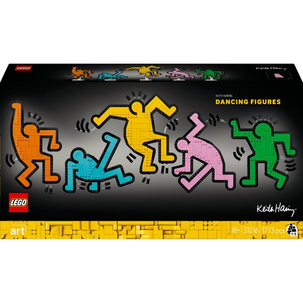 LEGO® Art Keith Haring – Dancing Figures Living Room Decor 31216