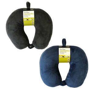 Travel Smart Neck Pillow - Navy Blue &amp; Grey (Pack of 2)