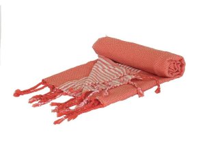 Off To Blue Woven Turkish Beach Towel - Bedevi