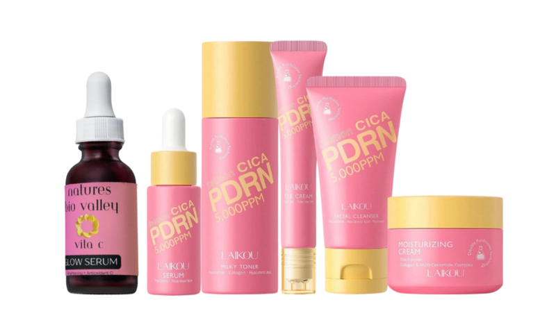 PDRN Anti-Oxidation Skincare Set with Bio-Vale Glow Serum