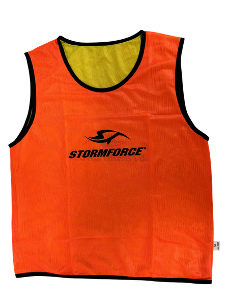 Stormforce Rugby Reversible Training Vest - Orange/Yellow
