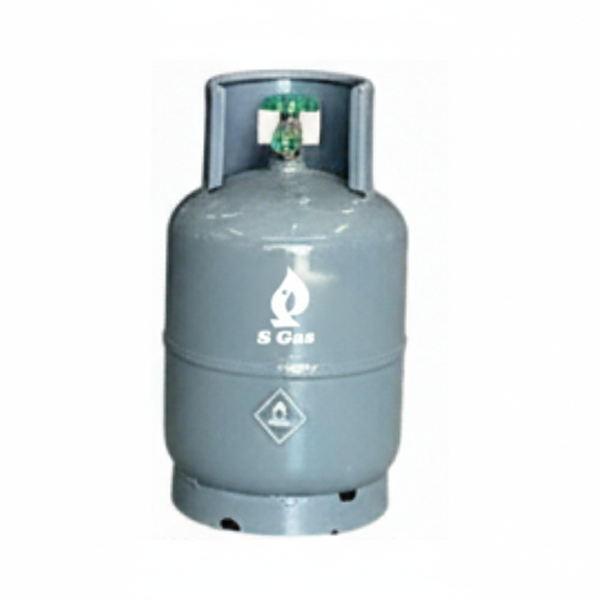 S Gas LPG Cylinder - 3kg - Portable - Grey