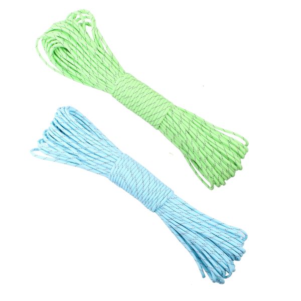 Camping Paracord 2 x 20M Luminous Reflective