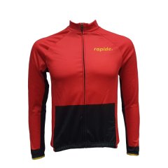 Cycling Winter Top Rapide- Red/Black