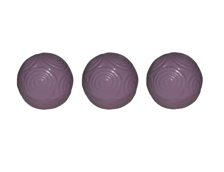 Décor Ball Ceramic 10cm Design 3 Piece Assorted Colours- Décor Essentials