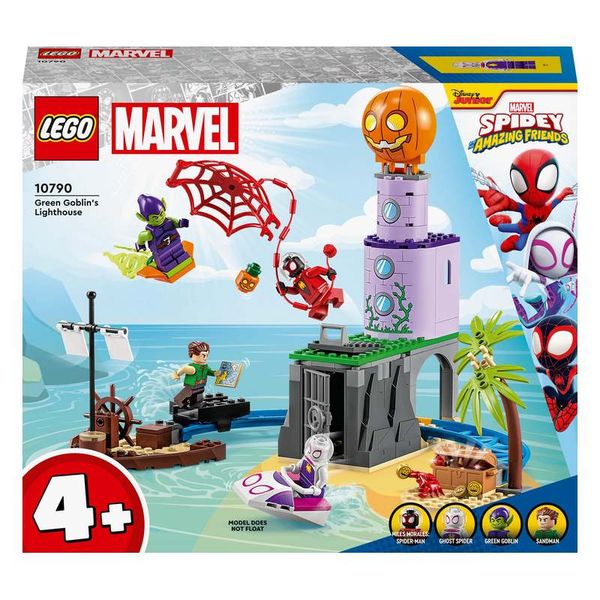 LEGO® Marvel Team Spidey at Green Goblin's Lighthouse 10790 Building Toy Set (149 Pieces)
