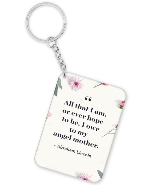 I Owe It To My Mother Birthday Mother's Day Christmas Gift Keyring