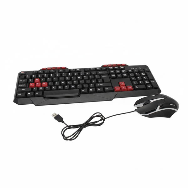 UniQue Gaming Wired Keyboard and Mouse Combo with RGB Lighting