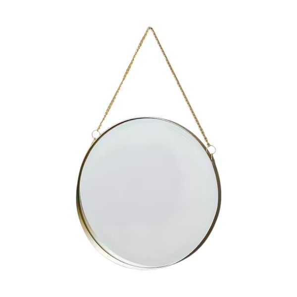 Nordic Wall-Mounted Gold Frame Mirror - 31CM x 31CM - Gold
