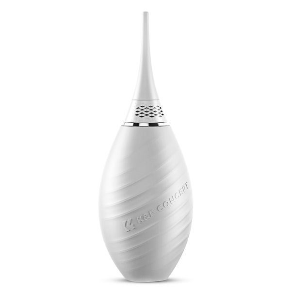 K&amp;F Long Nozzle Air Blower Bulb (White) with One-Way Valve | KF08.048