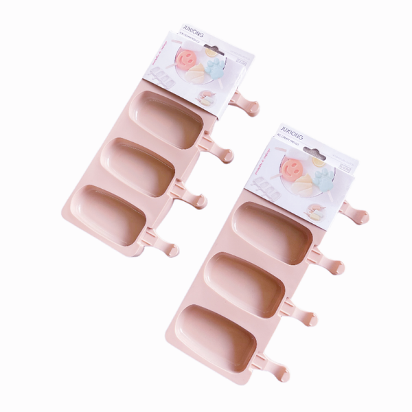 Silicone Ice Cream Moulds - 2 Piece