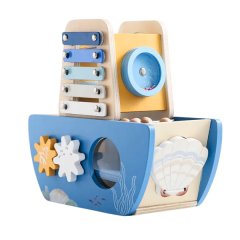 Little Luna Wooden Activity Boat Toy